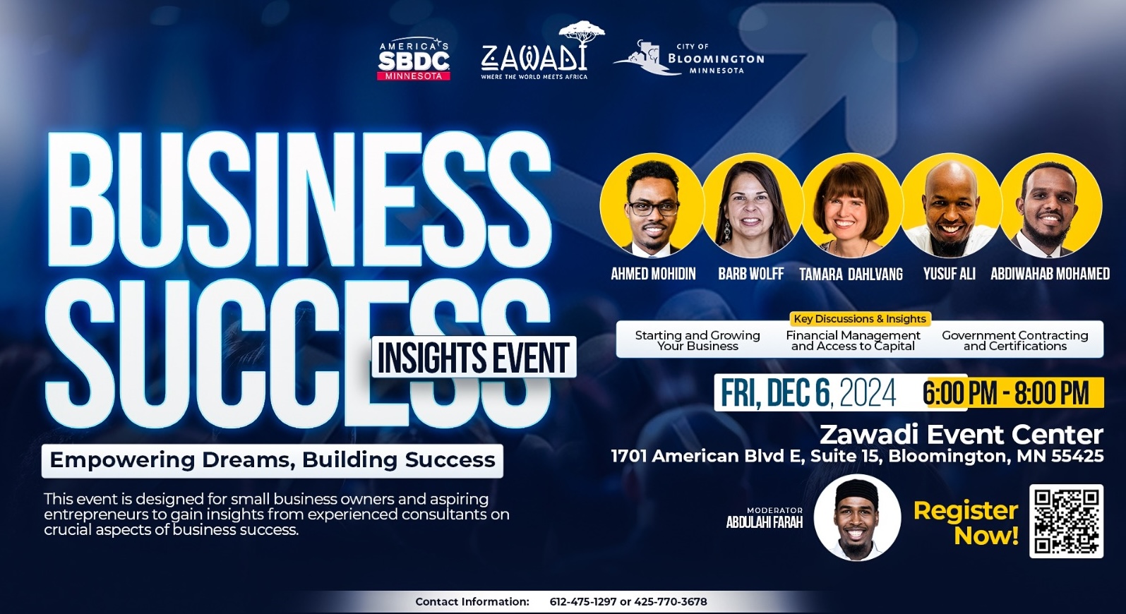 Business Success Insights Event poster
